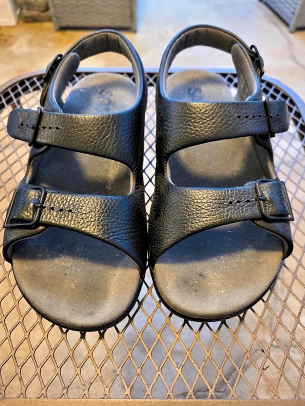 SAS Duo Quarter Strap Sandal Black Buckle Sandals